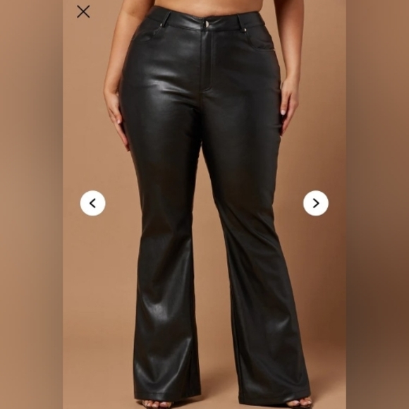 Fashion Nova Faux Leather Pant - Black - Picture 6 of 7